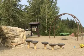 Photograph of Tā Ch'ilā Park, Atlin