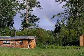 Photograph of Rainbows End Ranch Log Cabin, Big Creek
