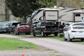 Photograph of Ottawa's Poplar Grove Trailer Park, Greely