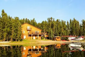 Photograph of Slim's Cabins, Creighton